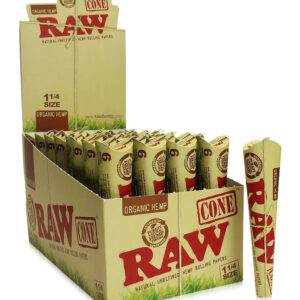 RAW Pre Rolled – Organic Hemp 1¼ Cones – 6/pack