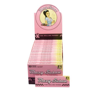 Blazy Susan Rolling Papers – 1¼ Size Pink