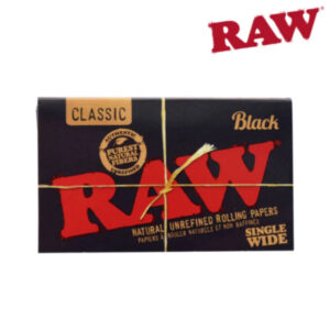 RAW Rolling Papers – Black Single Wide Double Window