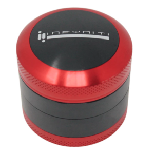 Infyniti Convex 50mm 4-Piece Grinder – Red
