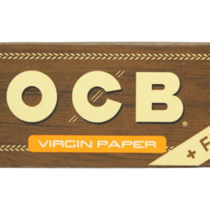 OCB Rolling Papers – Virgin Unbleached 1¼ Size w/ Filters