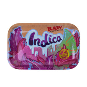 RAW Metal Rolling Tray – 11″ x 7″ – Indica