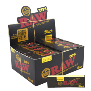 RAW Classic Filter Tips – Black Classic