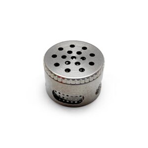 HI-FLO STAINLESS STEEL DOSING CAPS IN METAL CADDY