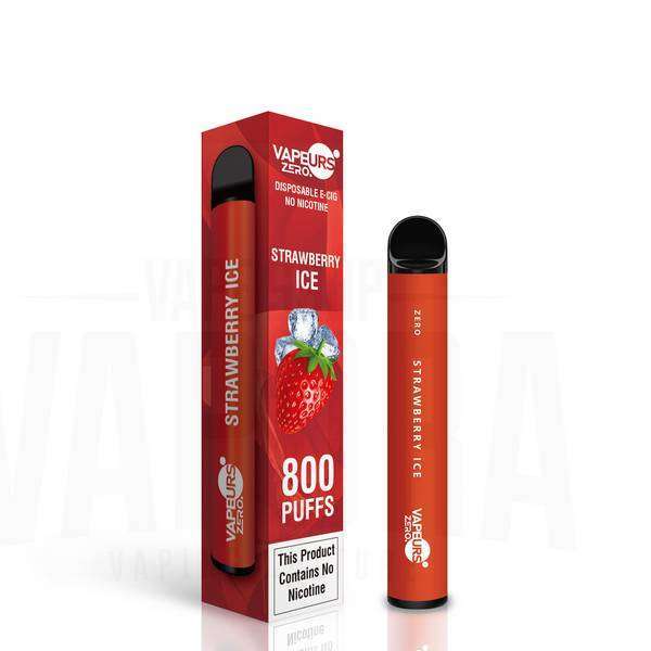 Vape Descartável Strawberry Ice – Vapeurs 800 puffs – Sem Nicotina