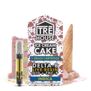 TRĒ House Live Resin Delta 8 Cartridge + D10 & THC-P