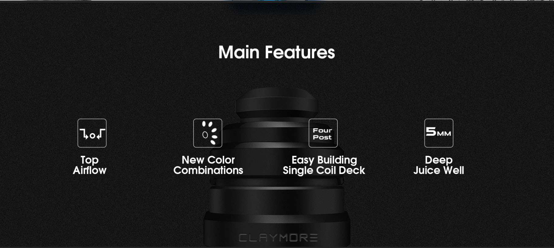 Yachtvape Claymore RDA 22mm-24mm - Image 3