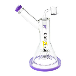 10″ Dopezilla Basilisk Dab Rig – Milky Purple