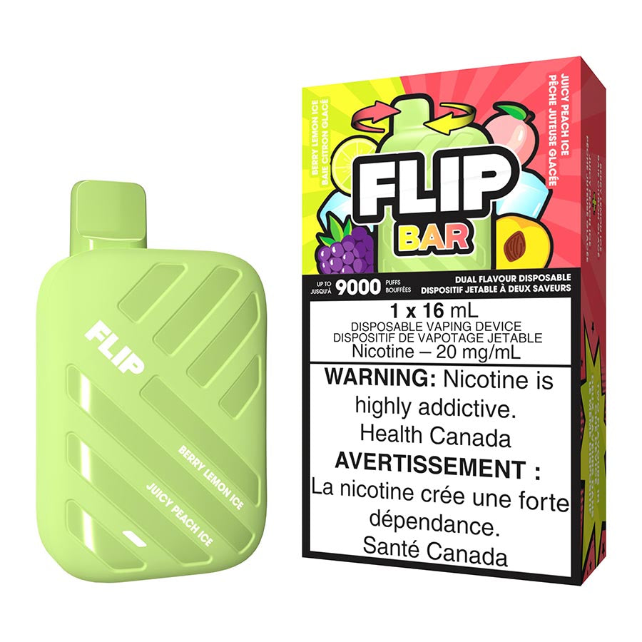 Flip Bar Disposable Vape Device – Berry Lemon Ice And Juicy Peach Ice