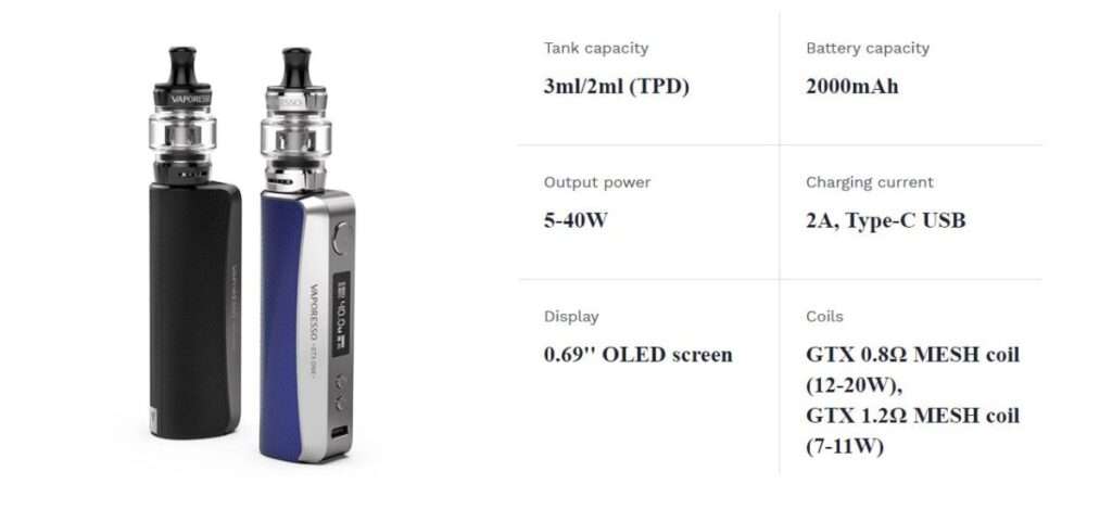 gtx one vaporesso kit