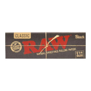 RAW Rolling Papers – Black 1¼ Size