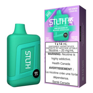 STLTH 8K Pro Disposable Vape Device – Honeydew Mango Ice