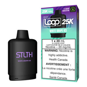 STLTH Loop 25K E-Liquid Pod Pack – White Grape Ice