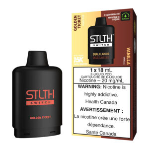 STLTH Switch E-Liquid Pod Pack – Golden Ticket And Vanilla