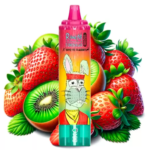 Strawberry Kiwi – RandM TORNADO & White Rabbit – 15000 puffs