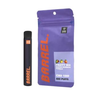 Vape Descartável CBD 1000mg – Barrel Fruity Mix – Marie Jeanne