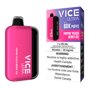 Vice Ultra Disposable Vape Device – Poppin’ Peach Berry Ice